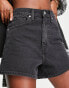 Levi's high waisted mom shorts in black