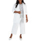 Plus Size Mid Rise Pull-On Wide Leg Pants