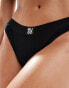 Hugo Bodywear rib thong in black