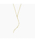 Thin Twisted Bar Necklace Gold