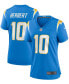 Фото #1 товара Women's Justin Herbert Powder Blue Los Angeles Chargers Game Jersey
