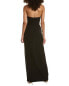 Liv Foster Crepe Column Gown Women's Black 4