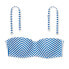 Women's Light Lift Bandeau Bikini Top - Shade & Shore™ Sapphire Blue & White Str