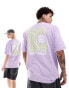 The North Face Exotic Days backprint oversized t-shirt in lilac