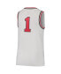 Youth Boys and Girls #1 White Ohio State Buckeyes Throwback Team Replica Basketball Jersey