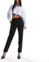 Фото #2 товара Mango cigarette trousers in black