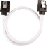 Фото #3 товара Corsair Premium Sleeved Front Panel Extension Cable Extension Kit, White