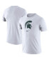 Фото #1 товара Men's White Michigan State Spartans Essential Logo T-shirt