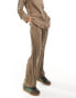 Фото #3 товара ONLY textured wide leg trouser co-ord in light brown