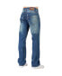 ფოტო #3 პროდუქტის Men's Relaxed Straight Handcrafted Wash Premium Denim Signature Jeans