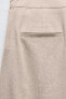 Linen blend pareo-style trousers