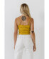 ფოტო #3 პროდუქტის Women's Shirring Detail Tank Top