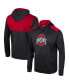 Фото #1 товара Men's Black Ohio State Buckeyes Warm Up Long Sleeve Hoodie T-shirt