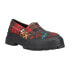 Фото #2 товара TOMS Alpargata Plaid Floral Leopard Lug Sole Loafers Womens Multi, Red 10018922