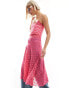 Emory Park fuchsia pink midaxi lace dress