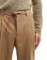 Sixth June oversized belted suit trousers in brown