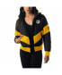 ფოტო #1 პროდუქტის Women's Black Pittsburgh Steelers Puffer Full-Zip Hoodie Jacket