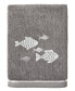 Textiles Turkish Cotton Figi Embellished Hand Towel Set, 2 Piece