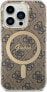 Guess Zestaw Guess GUBPP14XH4EACSW Case+ Charger iPhone 14 Pro Max 6,7" brązowy/brown hard case 4G Print MagSafe NoSize