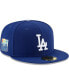 Фото #2 товара Men's Royal Los Angeles Dodgers 60th Anniversary Authentic Collection On-Field 59FIFTY Fitted Hat
