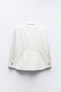 Фото #10 товара Двубортный пиджак приталенного кроя ZARA