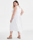 ფოტო #4 პროდუქტის Plus Size Sleeveless Cotton Maxi Dress, Created for Macy's