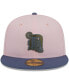 ფოტო #4 პროდუქტის Men's Pink, Blue Detroit Tigers Olive Undervisor 59FIFTY Fitted Hat