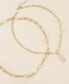 ფოტო #3 პროდუქტის Linked Up Crystal Pendant Layered Women's Necklace Set