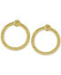 ფოტო #1 პროდუქტის Doorknocker Circle Drop Earrings in 14k Gold