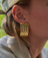 ფოტო #2 პროდუქტის 18k Gold-Plated Ribbed Drop Earrings