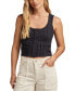 ფოტო #1 პროდუქტის Women's Schiffly Embroidered Corset Top