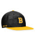 Men's Black, Gold Boston Bruins Authentic Pro Alternate Logo Snapback Hat