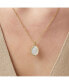 Ana Luisa rose Engraved Necklace - Hannah Gold, gold, pearl - фото #3