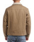 Фото #7 товара Men's Sherpa Lined Canvas Twill Trucker Jacket