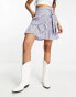 Фото #1 товара ONLY ruffle wrap mini skirt in lilac floral