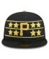 Фото #4 товара Men's Black Pittsburgh Pirates 2024 Batting Practice 59FIFTY Fitted Hat
