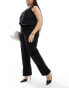 Фото #2 товара 4th & Reckless Plus exclusive wide leg trousers co-ord in black