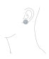 ფოტო #2 პროდუქტის Elegant Bridal Cubic Zirconia Pave CZ 3D Flower Rose Clip On Earrings For Women Mother Wedding Prom Formal Party Non Pierced Ears