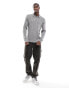 Фото #6 товара Hollister long sleeve knitted polo top in grey