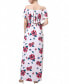 Maternity Floral Print Nursing Maxi Dress