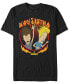 Beavis and Butthead MTV Men's Metal Head Short Sleeve T-Shirt Черный, L - фото #1