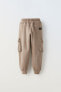 Plush cargo trousers