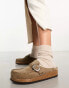 Birkenstock Buckley mules in taupe brown suede Коричневый, 36 - фото #3