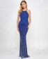 Juniors' Embellished Halter Gown