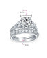 Фото #5 товара Кольцо Bling Jewelry 3CT Heart Shaped XYZ467