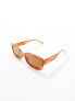 Фото #5 товара Object rectangle frame sunglasses in spiced tortoiseshell