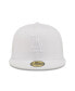 Фото #3 товара Men's Los Angeles Dodgers White on White 59FIFTY Fitted Hat