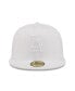 Фото #3 товара Men's Los Angeles Dodgers White on White 59FIFTY Fitted Hat