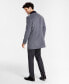 ფოტო #2 პროდუქტის Men Wool Blend Overcoats with Contrast Velvet Top Collar