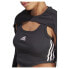 ADIDAS Dance 3 Stripes Ribbed Fitted With Detachable Top